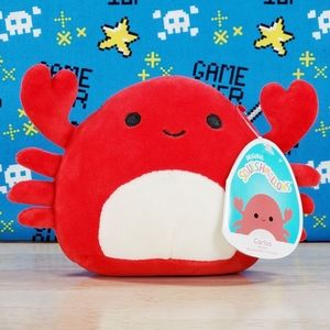 Squishmallow Carlos the Red Crab 5" UltraSoft Stuffed Sealife Toy Plush NWT